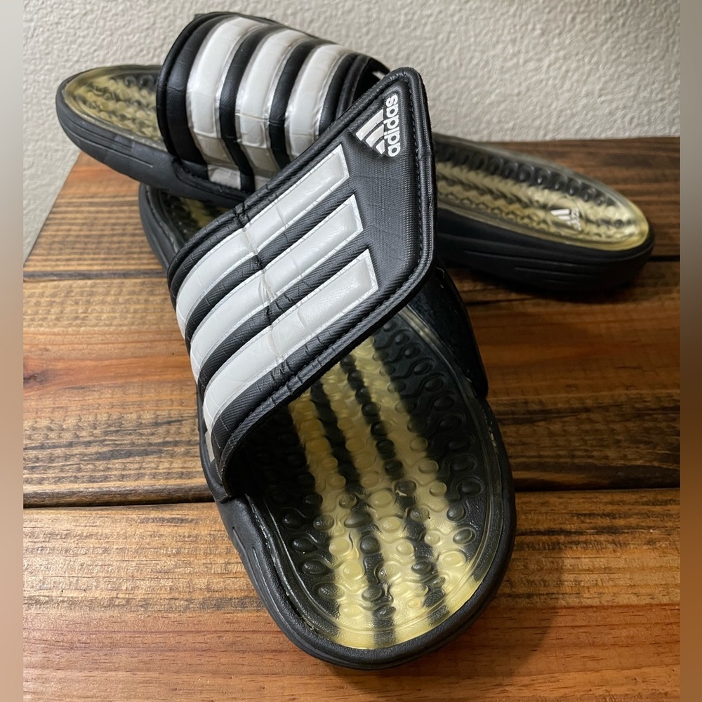 Men’s Classic Adidas Slides in Size 12